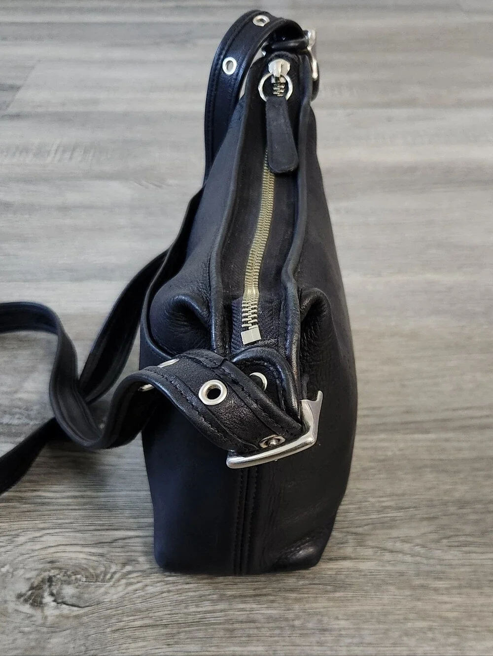 Vintage Coach Janice Legacy Bag Black‎ Leather Crossbody Bag